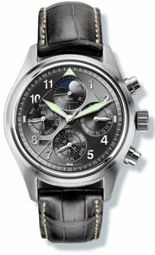 IWC Pilot's Watch Spitfire Chronograph Perpetual Calendar Stainless Steel / Black / Sincere IW3757-03 (IW375703)